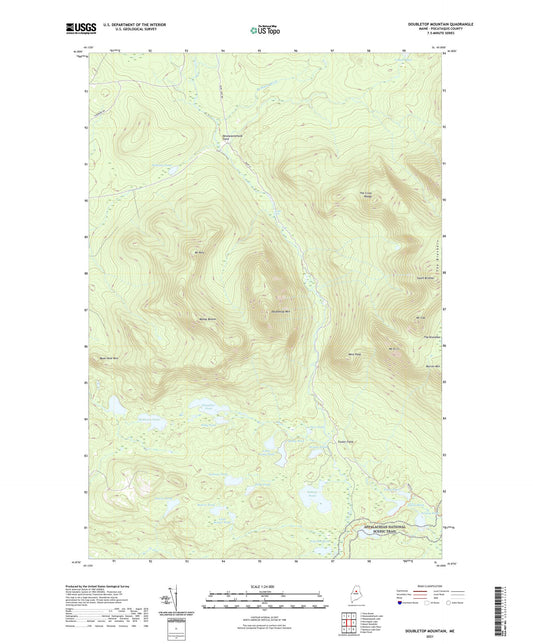 Doubletop Mountain Maine US Topo Map Image