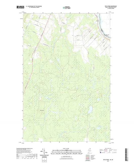 Doyle Ridge Maine US Topo Map Image