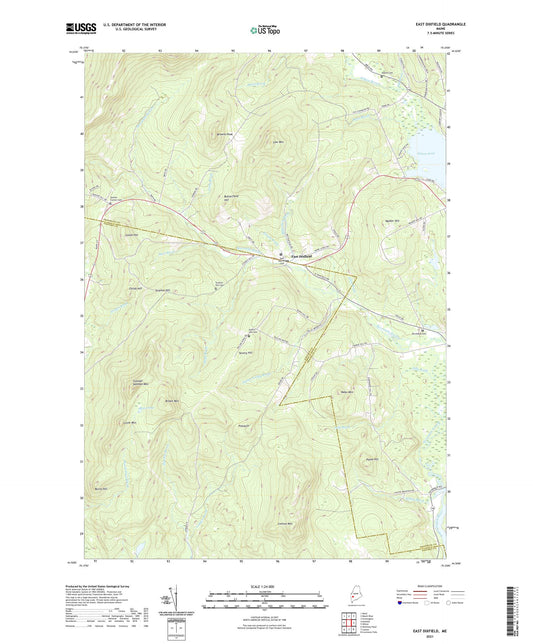 East Dixfield Maine US Topo Map Image