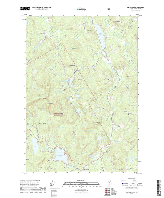 East Stoneham Maine US Topo Map Image