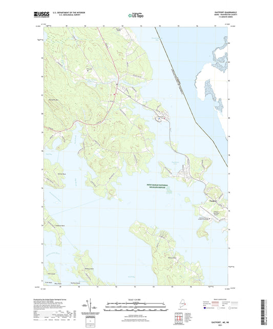 Eastport Maine US Topo Map Image