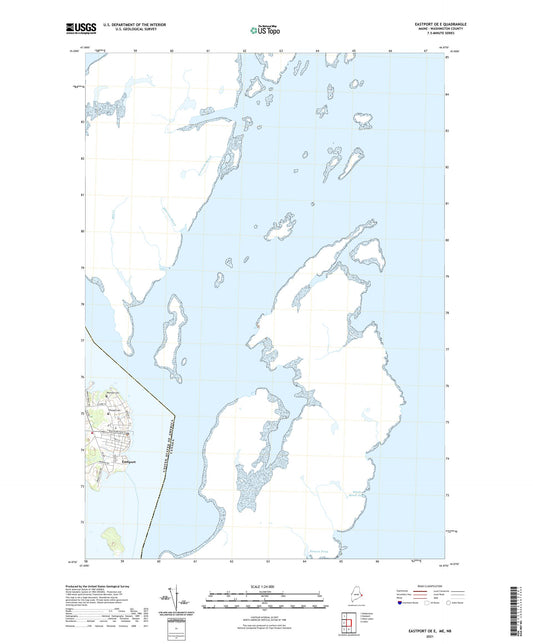 Eastport OE E Maine US Topo Map Image