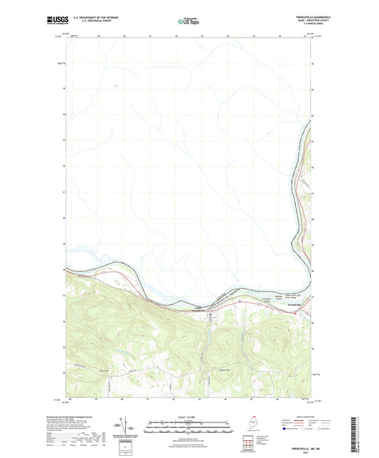 Frenchville Maine US Topo Map Image