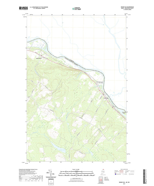 Grand Isle Maine US Topo Map Image