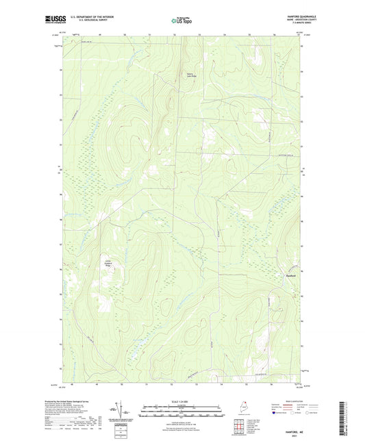 Hanford Maine US Topo Map Image