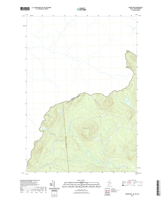 Moose Bog Maine US Topo Map Image