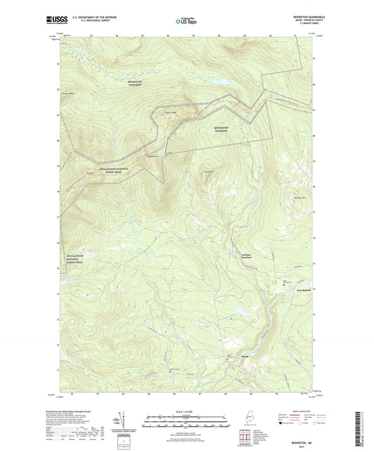 Redington Maine US Topo Map Image