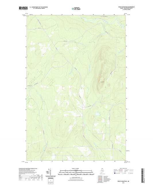 Rocky Mountain Maine US Topo Map Image