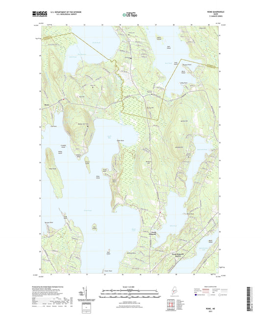 Rome Maine US Topo Map Image