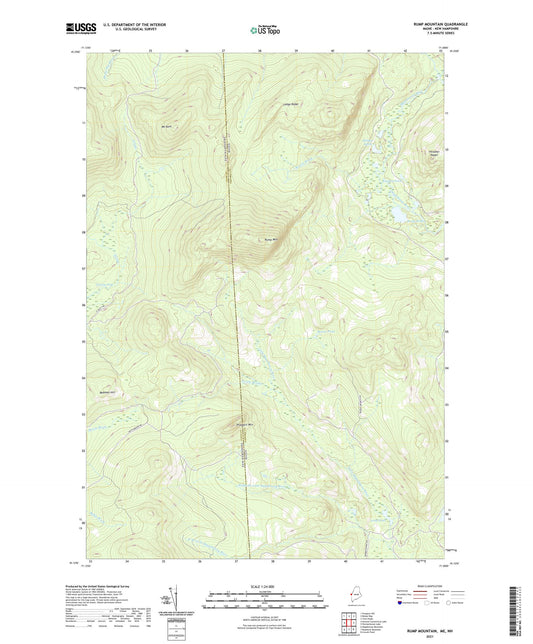Rump Mountain Maine US Topo Map Image