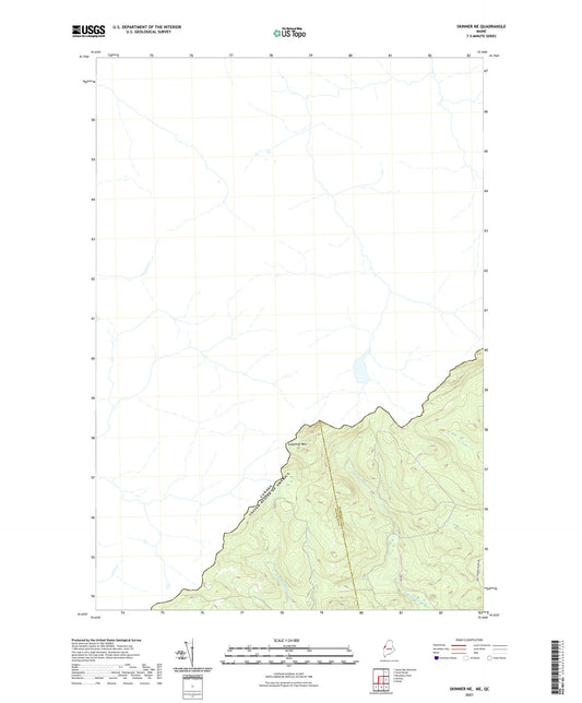 Skinner NE Maine US Topo Map Image