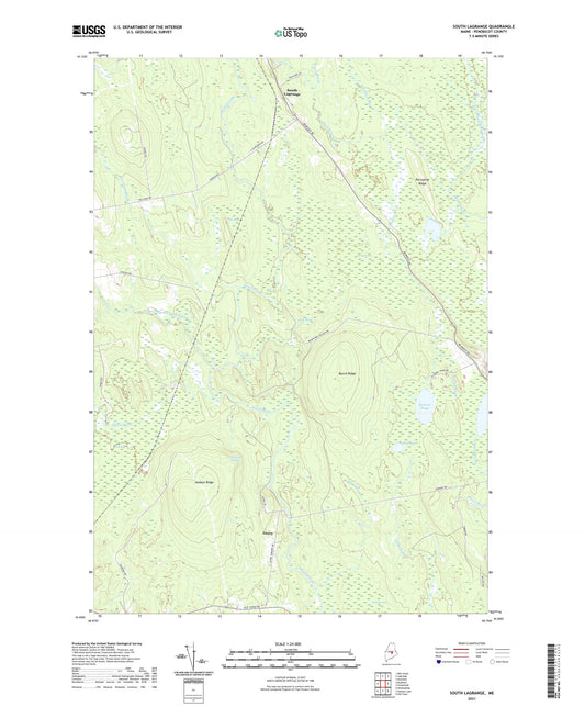 South Lagrange Maine US Topo Map Image