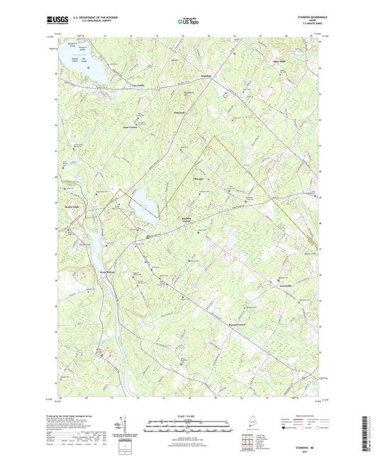 Standish Maine US Topo Map Image