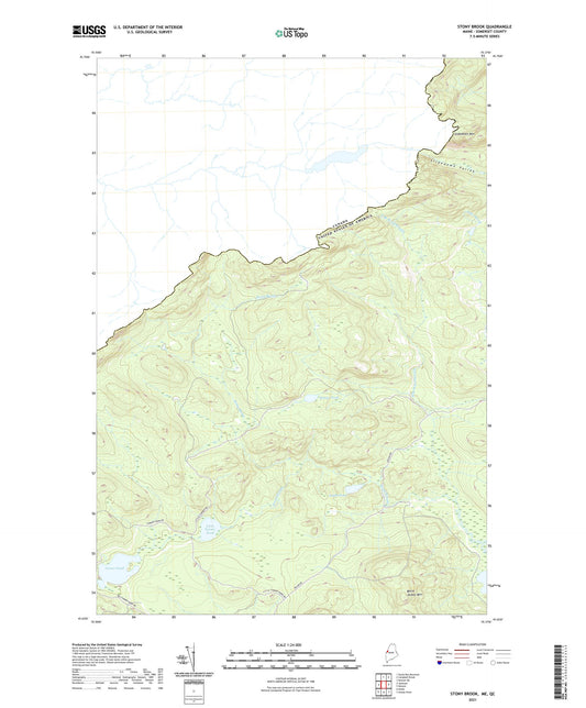Stony Brook Maine US Topo Map Image
