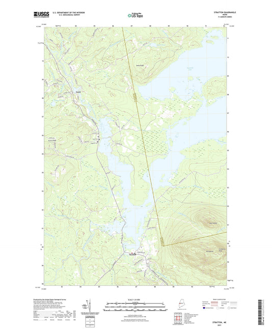Stratton Maine US Topo Map Image