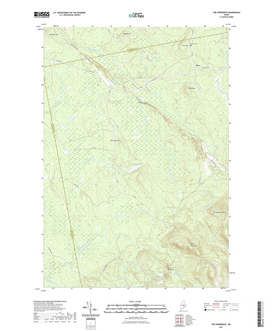 The Horseback Maine US Topo Map Image