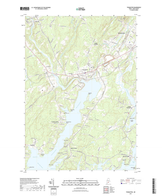 Thomaston Maine US Topo Map Image