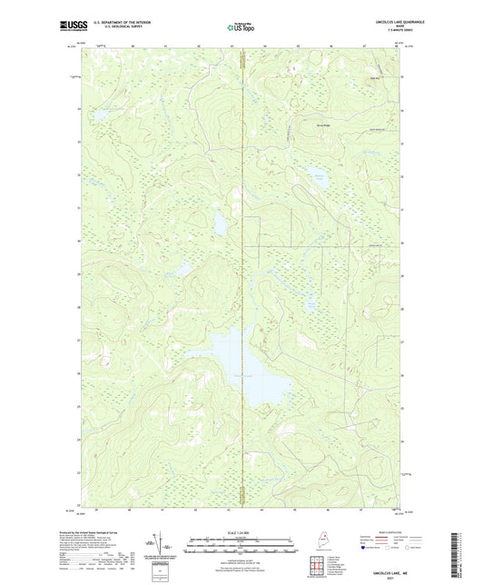 Umcolcus Lake Maine US Topo Map Image