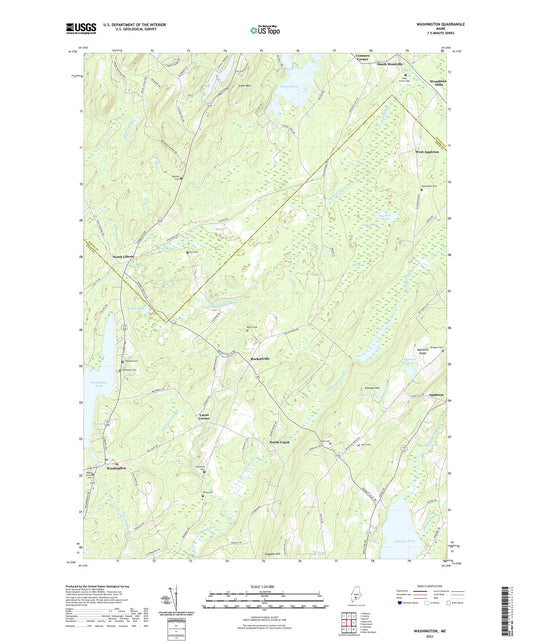 Washington Maine US Topo Map Image