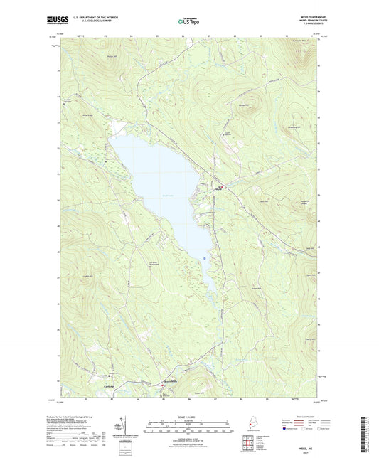 Weld Maine US Topo Map Image