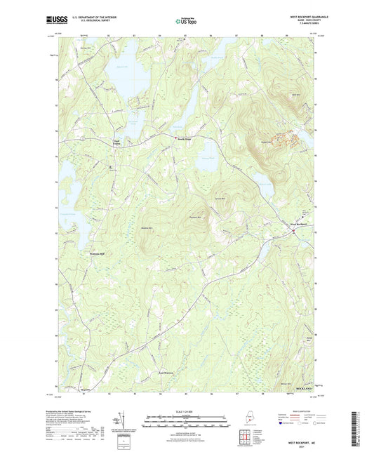 West Rockport Maine US Topo Map Image