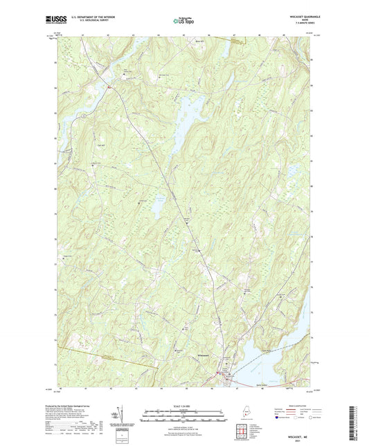 Wiscasset Maine US Topo Map Image