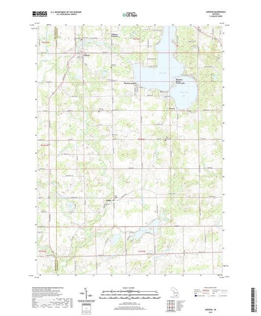 Addison Michigan US Topo Map Image