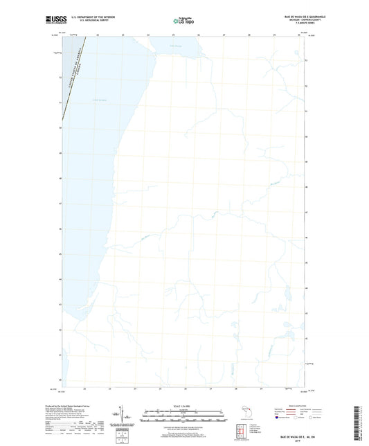Baie de Wasai OE E Michigan US Topo Map Image