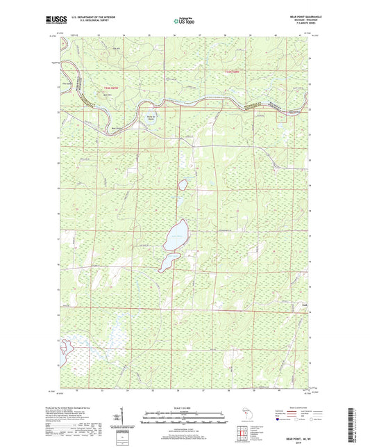 Bear Point Michigan US Topo Map Image