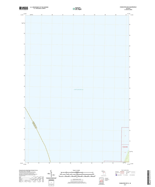 Charlevoix OE W Michigan US Topo Map Image