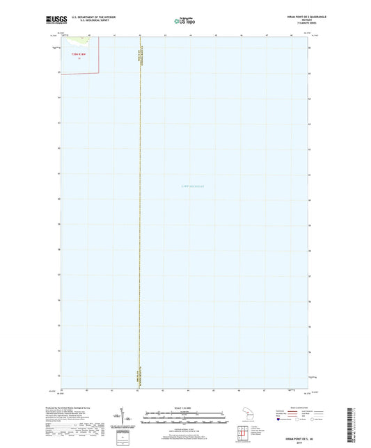Hiram Point OE S Michigan US Topo Map Image