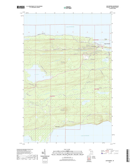 Lake Medora Michigan US Topo Map Image