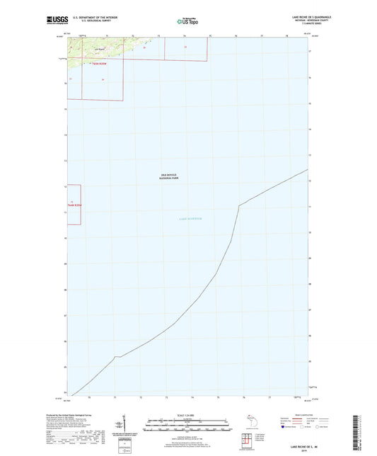 Lake Richie OE S Michigan US Topo Map Image