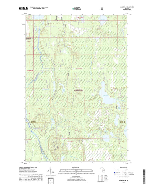 Lake Stella Michigan US Topo Map Image