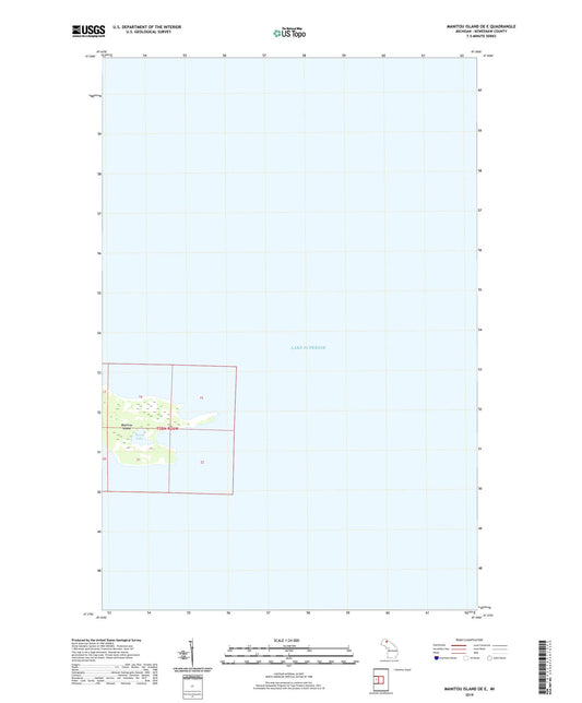 Manitou Island OE E Michigan US Topo Map Image