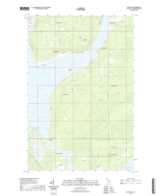 Point Mills Michigan US Topo Map Image