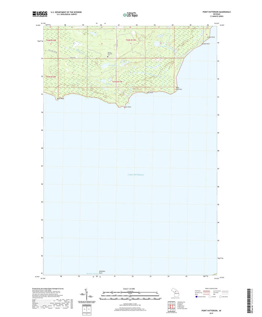 Point Patterson Michigan US Topo Map Image