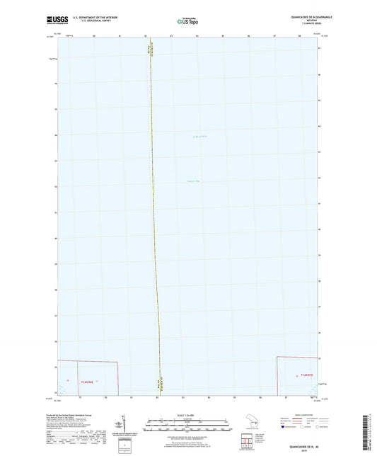 Quanicassee OE N Michigan US Topo Map Image