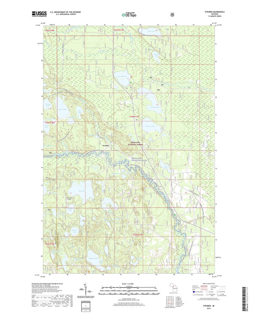 Steuben Michigan US Topo Map Image