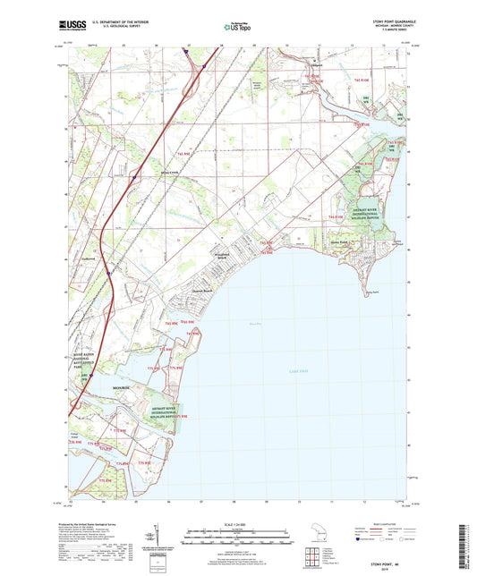 Stony Point Michigan US Topo Map Image