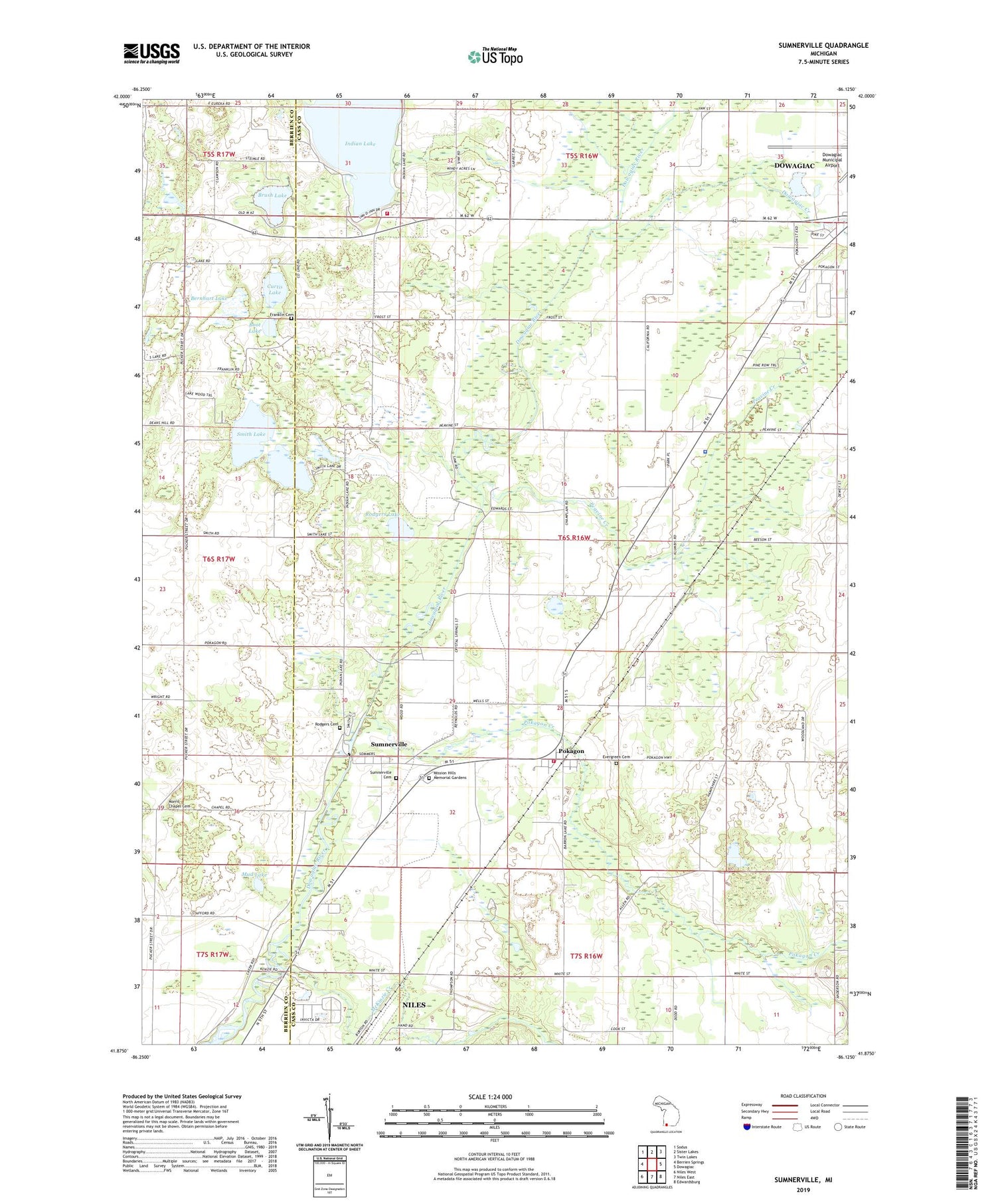 Sumnerville Michigan US Topo Map Image