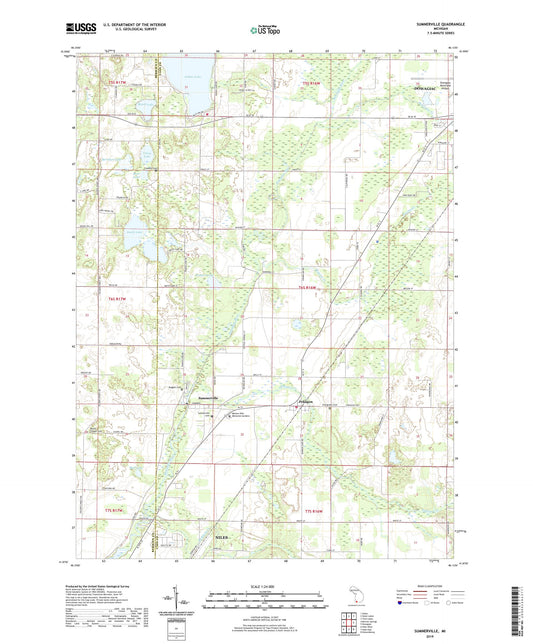 Sumnerville Michigan US Topo Map Image