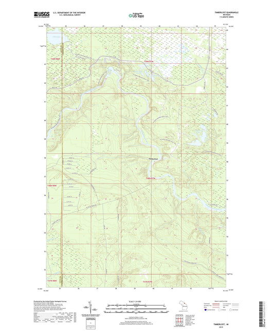 Timberlost Michigan US Topo Map Image