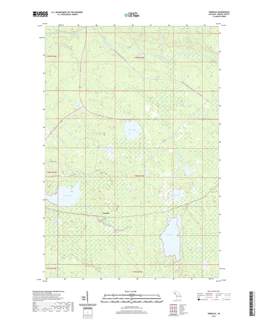 Vermilac Michigan US Topo Map Image