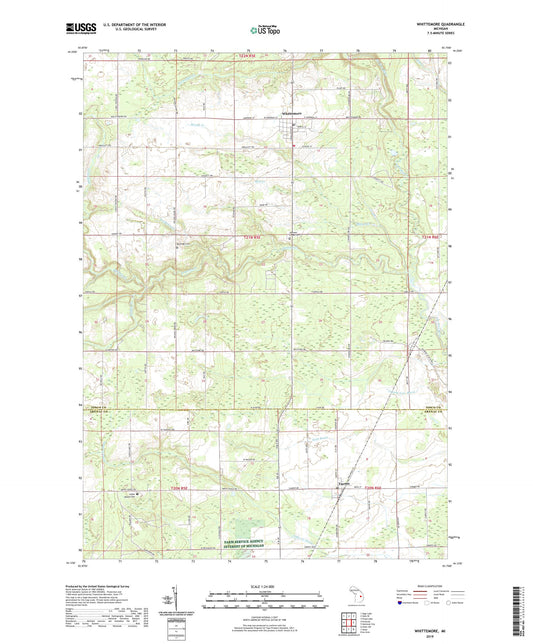 Whittemore Michigan US Topo Map Image