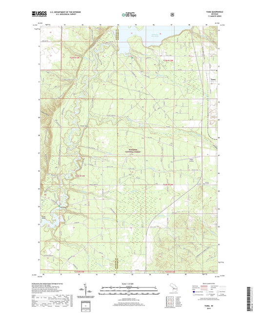 Yuma Michigan US Topo Map Image