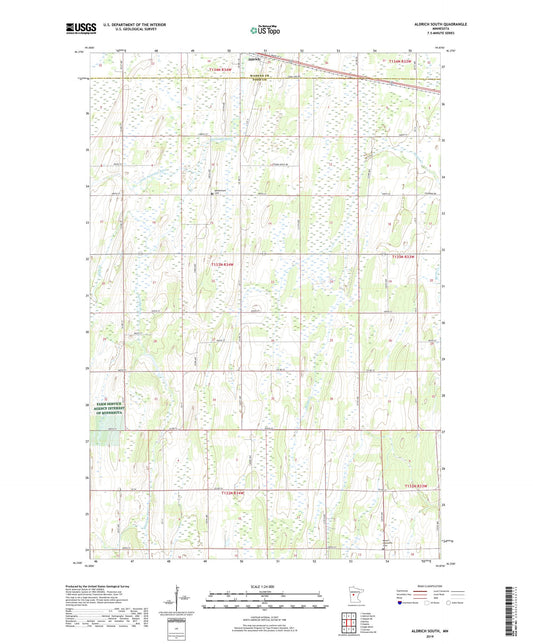 Aldrich South Minnesota US Topo Map Image
