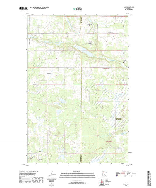 Alida Minnesota US Topo Map Image
