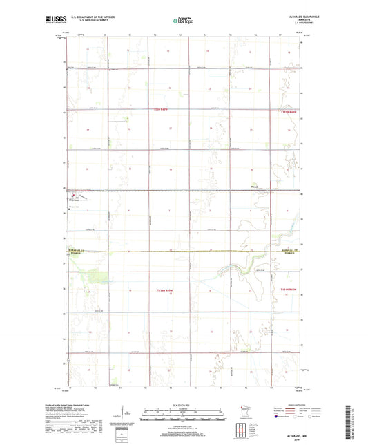 Alvarado Minnesota US Topo Map Image