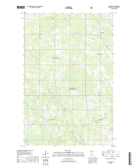 Alvwood Minnesota US Topo Map Image